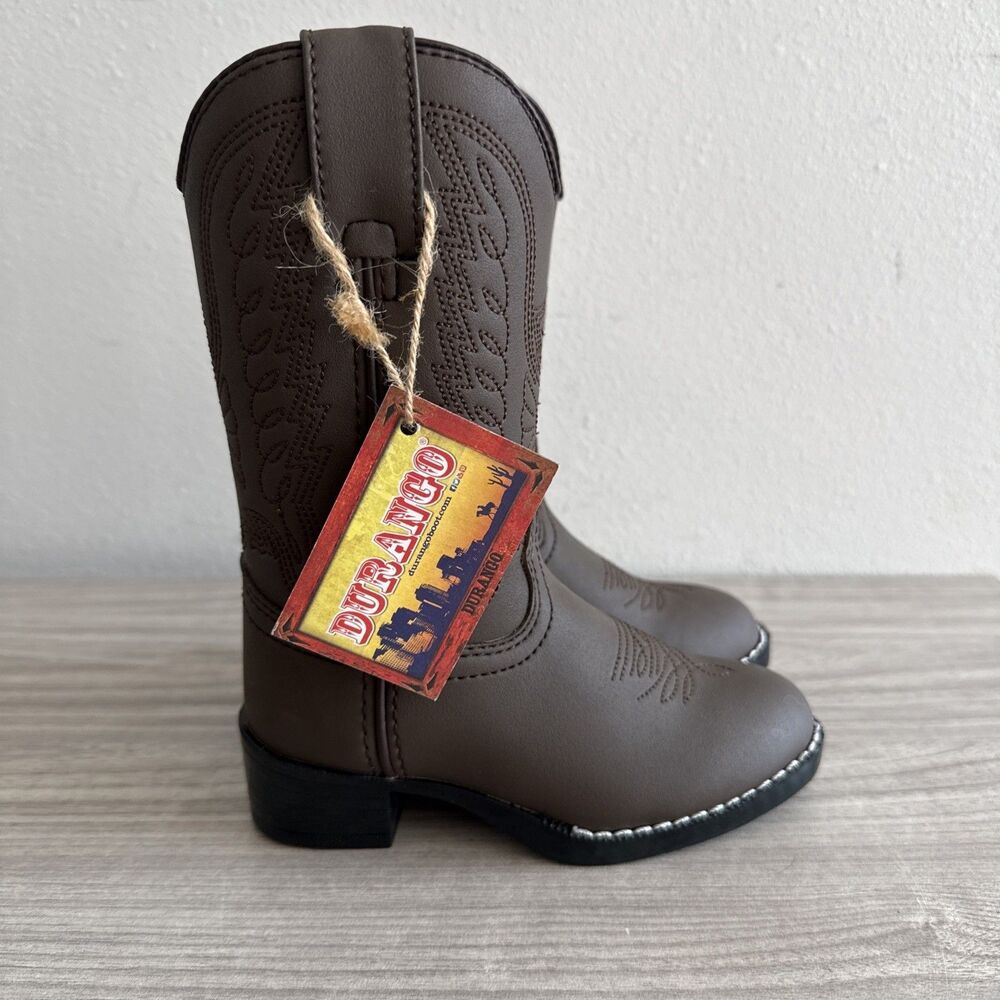 Durango‎ P142334 Distressed Boots Tan/ Dark Brown Sz 8.5 D Western Style NWT